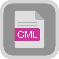 gml Datei Format eben runden Ecke Symbol Design vektor