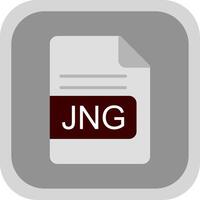 jng Datei Format eben runden Ecke Symbol Design vektor