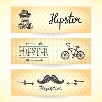 hipster banners set vektor