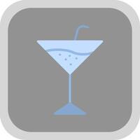 Martini platt runda hörn ikon design vektor