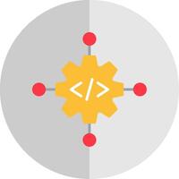 Code Verwaltung eben Rahmen Symbol Design vektor
