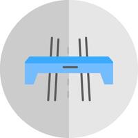Autobahn eben Rahmen Symbol Design vektor