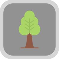 träd platt runda hörn ikon design vektor