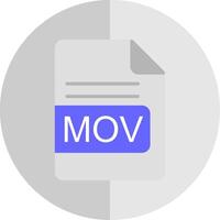 mov Datei Format eben Rahmen Symbol Design vektor
