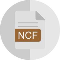 ncf Datei Format eben Rahmen Symbol Design vektor