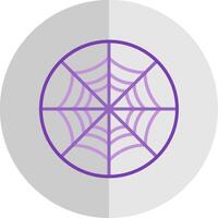 Spinne Netz eben Rahmen Symbol Design vektor