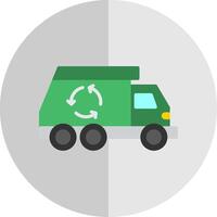 Müll LKW eben Rahmen Symbol Design vektor