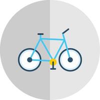 Fahrrad eben Rahmen Symbol Design vektor