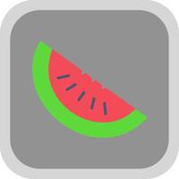 vatten melon platt runda hörn ikon design vektor