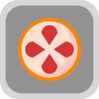grapefrukt platt runda hörn ikon design vektor