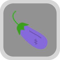 Aubergine eben runden Ecke Symbol Design vektor