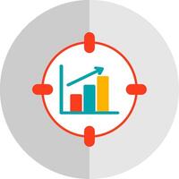 Daten Analytik eben Rahmen Symbol Design vektor