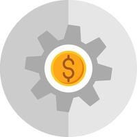 pengar förvaltning platt skala ikon design vektor