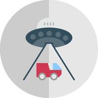 UFO platt skala ikon design vektor