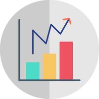 statistisch Diagramm eben Rahmen Symbol Design vektor