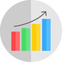 Daten Analytik eben Rahmen Symbol Design vektor