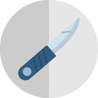 kniv platt skala ikon design vektor