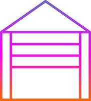 Garage Linie Gradient Symbol Design vektor