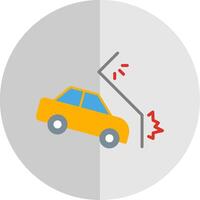 Auto Absturz eben Rahmen Symbol Design vektor