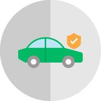 Auto Versicherung eben Rahmen Symbol Design vektor