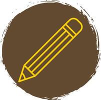 Bleistift Linie Gradient Symbol Design vektor