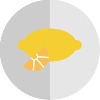 citron- platt skala ikon design vektor