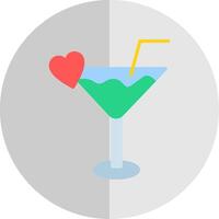 cocktail platt skala ikon design vektor
