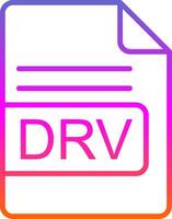 drv Datei Format Linie Gradient Symbol Design vektor