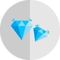 Diamant eben Rahmen Symbol Design vektor