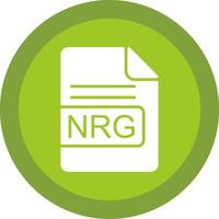 nrg fil formatera linje skugga cirkel ikon design vektor