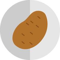 Kartoffel eben Rahmen Symbol Design vektor