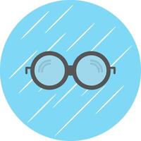 Brille eben Kreis Symbol Design vektor