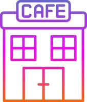 Cafe Linie Gradient Symbol Design vektor