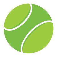 tennis boll platt illustration, illustration vektor