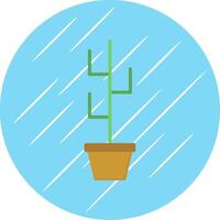 Kaktus eben Kreis Symbol Design vektor