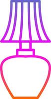 Lampe Linie Gradient Symbol Design vektor