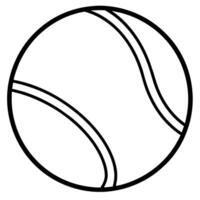 Tennis Ball eben Illustration, Illustration vektor