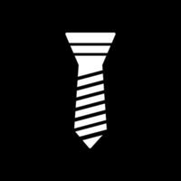 Krawatte Glyphe invertiert Symbol Design vektor