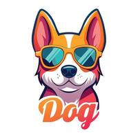 Hund Logo Illustration, Neu modern Stil Hund Logo vektor
