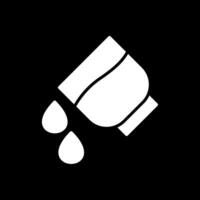 hinzufügen Wasser Glyphe invertiert Symbol Design vektor