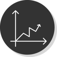 Linie Kreis multi Kreis Diagramm Glyphe fällig Kreis Symbol Design vektor