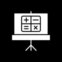 Mathe Glyphe invertiert Symbol Design vektor