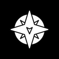 Süd Glyphe invertiert Symbol Design vektor