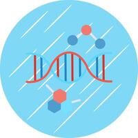 dna platt cirkel ikon design vektor