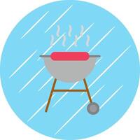 Grill Grill eben Kreis Symbol Design vektor