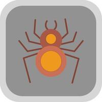 Spinne eben runden Ecke Symbol Design vektor