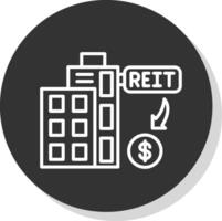 reit Glyphe fällig Kreis Symbol Design vektor