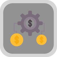 pengar expert- platt runda hörn ikon design vektor