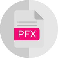 pfx Datei Format eben Rahmen Symbol Design vektor