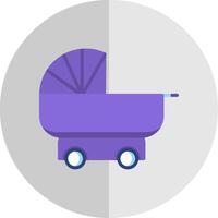 Kinderwagen eben Rahmen Symbol Design vektor